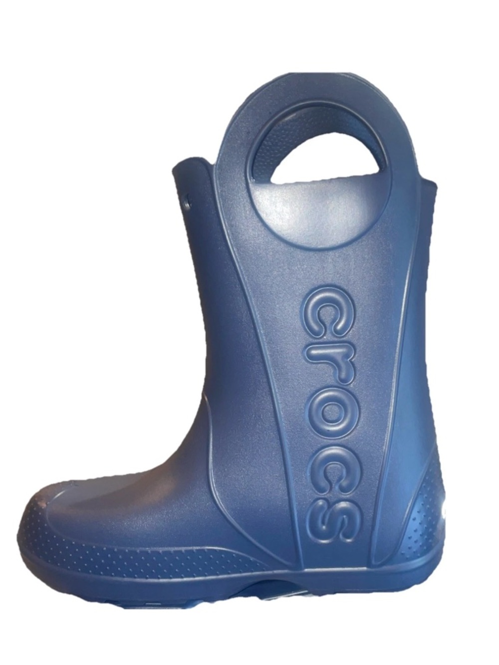 Crocs J 5 Handle It Rain Boots Waterproof, Large Handles Navy Blue Junior 211052